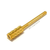 3XC Flat Top Large Barrel  Nail Drill Bits (Gold)